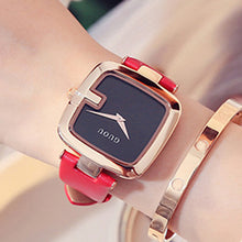 Load image into Gallery viewer, GUOU Women's Watches 2019 Square Fashion zegarek damski Luxury Ladies Bracelet Watches For Women Leather Strap Clock Saati