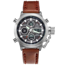 Load image into Gallery viewer, AMST Military Watches Dive 50M Nylon&Leather Strap LED Watches Men Top Brand Luxury Quartz Watch reloj hombre Relogio Masculino