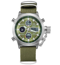 Load image into Gallery viewer, AMST Military Watches Dive 50M Nylon&Leather Strap LED Watches Men Top Brand Luxury Quartz Watch reloj hombre Relogio Masculino