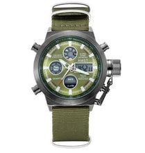 Load image into Gallery viewer, AMST Military Watches Dive 50M Nylon&Leather Strap LED Watches Men Top Brand Luxury Quartz Watch reloj hombre Relogio Masculino
