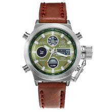 Load image into Gallery viewer, AMST Military Watches Dive 50M Nylon&Leather Strap LED Watches Men Top Brand Luxury Quartz Watch reloj hombre Relogio Masculino