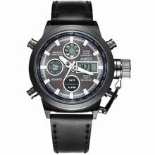 Load image into Gallery viewer, AMST Military Watches Dive 50M Nylon&Leather Strap LED Watches Men Top Brand Luxury Quartz Watch reloj hombre Relogio Masculino