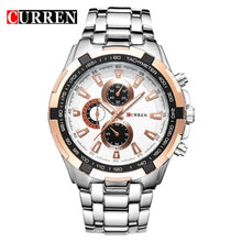 Load image into Gallery viewer, CURREN Watches Men Top Brand Luxury Fashion&Casual Quartz Male Wristwatches Classic Analog Sports Steel Band Clock Relojes