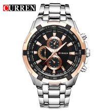 Load image into Gallery viewer, CURREN Watches Men Top Brand Luxury Fashion&Casual Quartz Male Wristwatches Classic Analog Sports Steel Band Clock Relojes