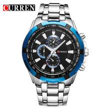 Load image into Gallery viewer, CURREN Watches Men Top Brand Luxury Fashion&Casual Quartz Male Wristwatches Classic Analog Sports Steel Band Clock Relojes