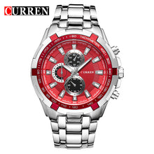 Load image into Gallery viewer, CURREN Watches Men Top Brand Luxury Fashion&Casual Quartz Male Wristwatches Classic Analog Sports Steel Band Clock Relojes