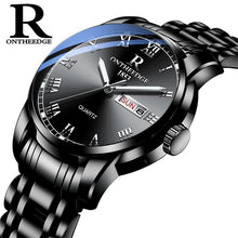 Load image into Gallery viewer, Watch Men Women Business Waterproof Clock Auto Date Silver Steel Mens Watches Fashion Casual Ladies Quartz Wristwatch NEW