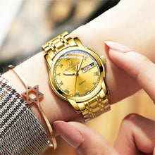 Load image into Gallery viewer, Watch Men Women Business Waterproof Clock Auto Date Silver Steel Mens Watches Fashion Casual Ladies Quartz Wristwatch NEW