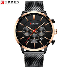Load image into Gallery viewer, CURREN Watch Men Fashion Business Watches Men's Casual Waterproof Quartz Wristwatch Blue Steel Clock Relogio Masculino