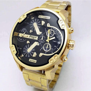 Top Brand Luxury Big Dial Men Watch Military Quartz Watch Casual Sports Business Metal Wristwatch Male Clock Relogio Masculino
