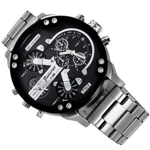 Top Brand Luxury Big Dial Men Watch Military Quartz Watch Casual Sports Business Metal Wristwatch Male Clock Relogio Masculino