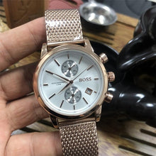 Load image into Gallery viewer, BOSS watch luxury fashtion mens watches 40mm quartz stopwatch All function Relogio all pointers work deisgner waterproof man