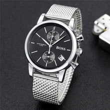 Load image into Gallery viewer, BOSS watch luxury fashtion mens watches 40mm quartz stopwatch All function Relogio all pointers work deisgner waterproof man