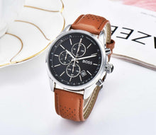 Load image into Gallery viewer, BOSS watch luxury fashtion mens watches 40mm quartz stopwatch All function Relogio all pointers work deisgner waterproof man