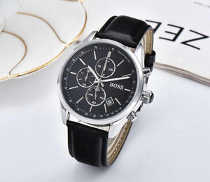 2019 Boss Watch Luxury Mens watches quartz stopwatch all function all pointers work boss waterproof man chronograph