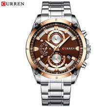 Load image into Gallery viewer, CURREN Creative Design Watches Men Luxury Quartz Wristwatch with Stainless Steel Chronograph Sport Watch Male Clock Relojes