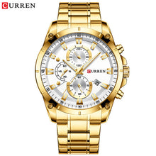 Load image into Gallery viewer, CURREN Creative Design Watches Men Luxury Quartz Wristwatch with Stainless Steel Chronograph Sport Watch Male Clock Relojes