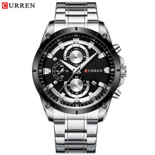 Load image into Gallery viewer, CURREN Creative Design Watches Men Luxury Quartz Wristwatch with Stainless Steel Chronograph Sport Watch Male Clock Relojes