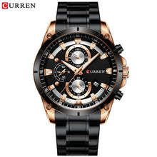 Load image into Gallery viewer, CURREN Creative Design Watches Men Luxury Quartz Wristwatch with Stainless Steel Chronograph Sport Watch Male Clock Relojes