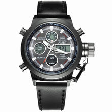 Load image into Gallery viewer, AMST Military Watches Dive 50M Nylon&amp;Leather Strap LED Watches Men Top Brand Luxury Quartz Watch reloj hombre Relogio Masculino