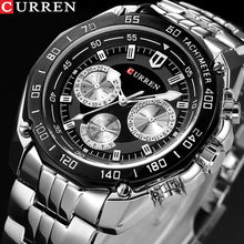 Load image into Gallery viewer, Fashion Curren Luxury Brand Man quartz full stainless steel Watch Casual Military Sport Men Dress Wristwatch Gentleman 2018 New