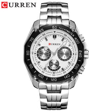 Load image into Gallery viewer, Fashion Curren Luxury Brand Man quartz full stainless steel Watch Casual Military Sport Men Dress Wristwatch Gentleman 2018 New