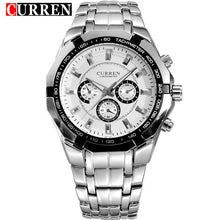 Load image into Gallery viewer, Top Brand Luxury Watch CURREN Casual Military Quartz Sports Wristwatch Full Steel Waterproof Men&#39;s Clock Relogio Masculino