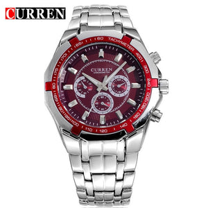 Top Brand Luxury Watch CURREN Casual Military Quartz Sports Wristwatch Full Steel Waterproof Men's Clock Relogio Masculino