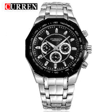 Load image into Gallery viewer, Top Brand Luxury Watch CURREN Casual Military Quartz Sports Wristwatch Full Steel Waterproof Men&#39;s Clock Relogio Masculino