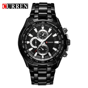 CURREN Watches Men Top Brand Luxury Fashion&Casual Quartz Male Wristwatches Classic Analog Sports Steel Band Clock Relojes