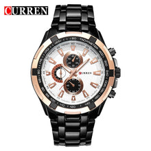 Load image into Gallery viewer, CURREN Watches Men Top Brand Luxury Fashion&amp;Casual Quartz Male Wristwatches Classic Analog Sports Steel Band Clock Relojes