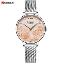 Load image into Gallery viewer, CURREN Women Watches Top Brand Luxury Stainless Steel Strap Wristwatch for Women Rose Clock Stylish Quartz Ladies Watch