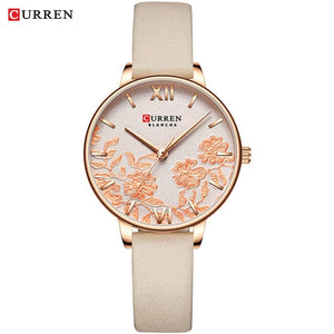 CURREN Women Watches Top Brand Luxury Stainless Steel Strap Wristwatch for Women Rose Clock Stylish Quartz Ladies Watch